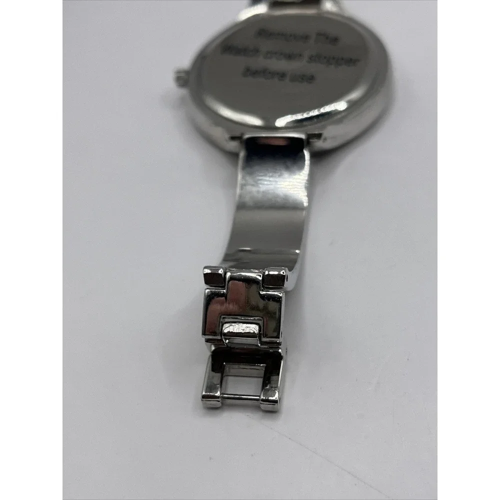 Adrienne Vittadini Women's‎ Quartz Watch Rhinestone Dial 37mm Case- New Battery